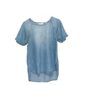 thin jean short sleeve